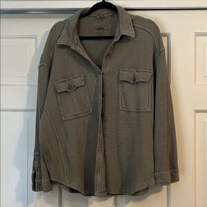 Aerie Lumberjane Olive Cardigan